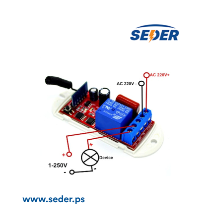 433Mhz AC  220V Relay 1CH Universal